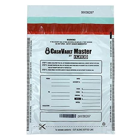 Huron Level 2 Tamper Evident Bag 9 x 12, Clear (100) HASZ0071