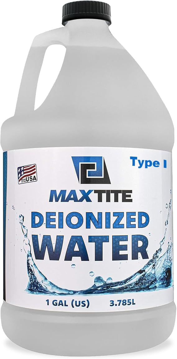 MAXTITE Type I Deionized Water Ultrapure Analytical Grade (1 Gallon) - ASTM/ACS Certified
