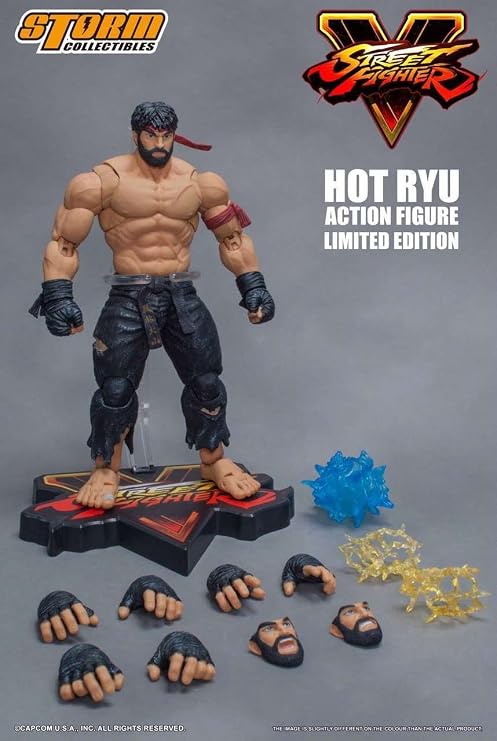 Storm Collectibles ストリートファイターV ホットリュウ ブラックパンツフィギュア NYCC 2017年Exc.