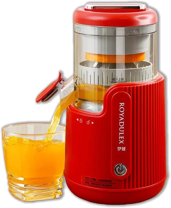 Cold Press Juicer Machine for High Juice Yield,Slow Masticating Juicer,Easy to Clean,Electric Juice Extractor Machine (Red)