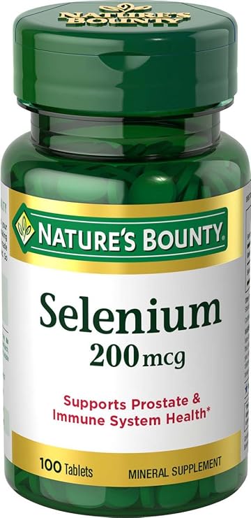 Nature's Bounty Selenium 200 mcg, 100 Tablets