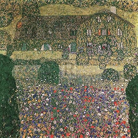 Gustav Klimt - Country House By The Attersee Art Print Giclee