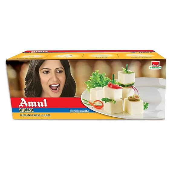 Amul Processed Cheese Cube 25 Gm. (pack Of 40)