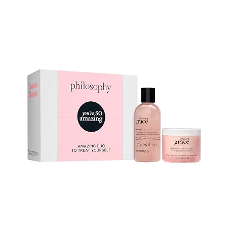 philosophy you're so amazing gift set - 2-pc. amazing grace hydrating shower gel (6oz) & whipped body creme (4oz) - moisturizing bath & body duo for women