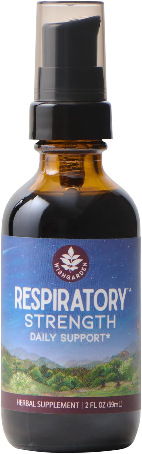WishGarden Herbs Respiratory Strength, Daily Lung Support Tincture, 2oz