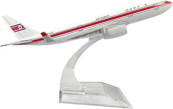 Bswath Model Airplane 1:400 Scale Model Korean Airlines Airbus 330 Model Plane Metal Plane Model Die-cast Alloy Airplanes for Gift and Collection