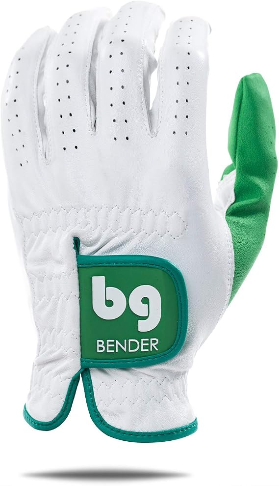 BG Bender - Womens Golf Glove, Durable Leather Golf Gloves, Unique Golf Gloves - Left-Hand Glove (Worn on the Left Hand/for Right-Handed Golfers)
