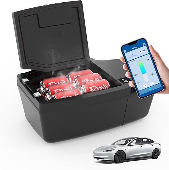 ACOPOWER 21QT Tesla Model 3 Refrigerator, 12V Portable Fridge