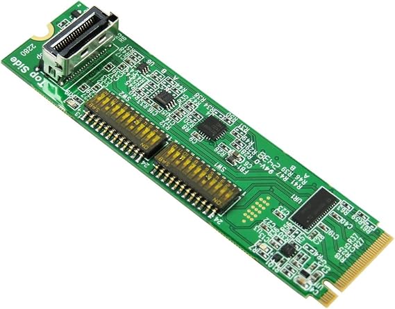 Micro SATA Cables M.2 M-Key PCIe 5.0 with ReDriver to MCIO 38P