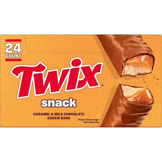 TWIX Snack Size Caramel Cookie Crunch Milk Chocolate Candy Bars, 0.75 Oz