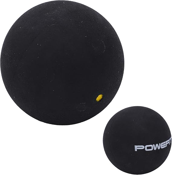 Single Dot Squash, 37mm Rubber Wear Lightweight Training Squash Racket Balls for Beginner (single yellow dot) Squash Balls
