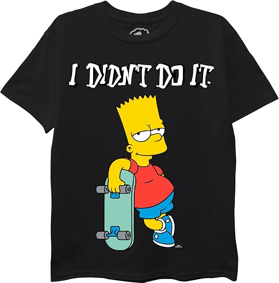 The Simpsons Boys' Bart Simpson I Didn't Do It Boys T-Shirt