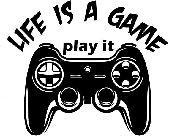 Car Sticker 14.8Cm*12.4Cm Funny Gamepad Joystick Gamer Decal Vinyl Motorcycle Car Sticker