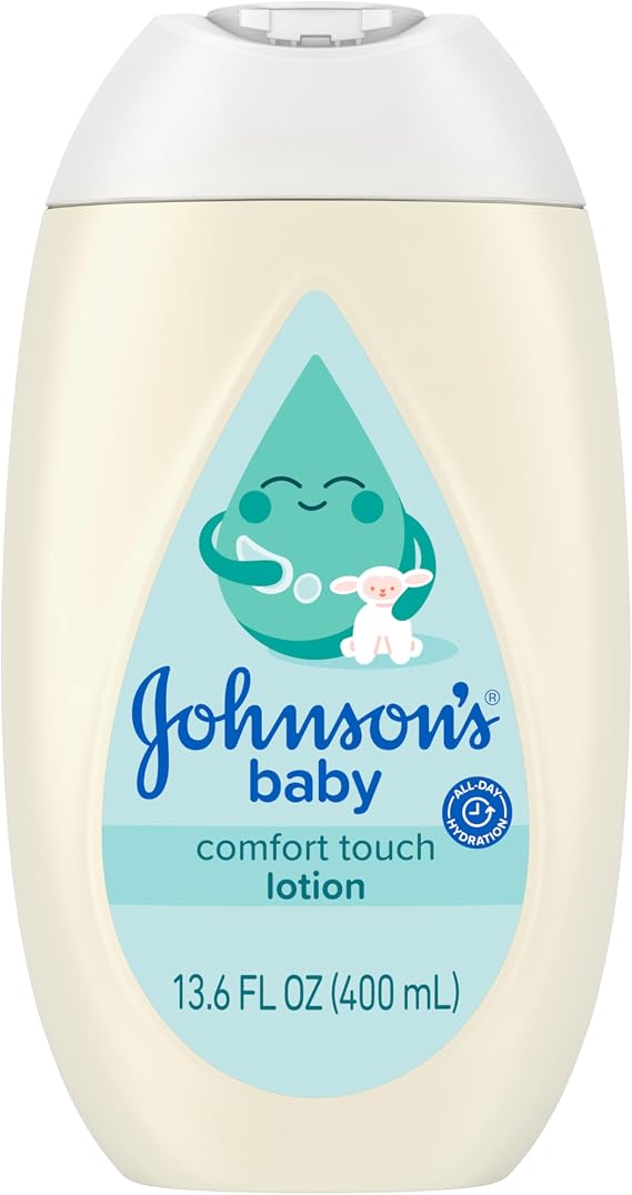 Johnson's Baby Comfort Touch Newborn Baby Face & Body Lotion, 13.6 fl oz
