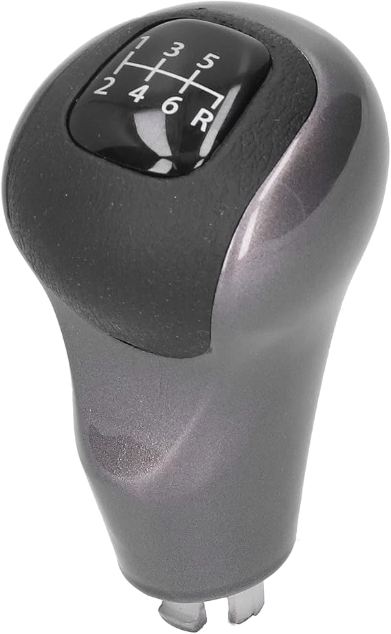 Longzhuo Car Shifter Shift Knob, Leather Gear Shift Lever, 6 Speed Car Gear Shift Knob Replacement for Honda Civic Dx Ex Lx 2006-2011 (Black)