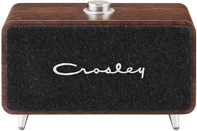 Crosley CR3049A-WA Stanza Portable Rechargeable Bluetooth Speaker, Walnut