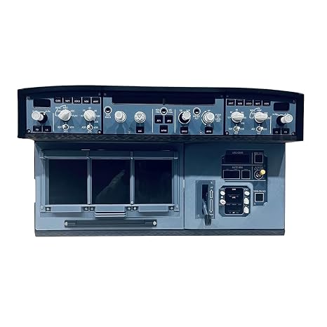 XMalNexity A320 A350 Flight Simulator Cockpit Display Stand with HD Screen, Magnetic Monitor Mount, Carbon Fiber Reinforced 3D Printed Frame for Desktop Home Cockpit Setup