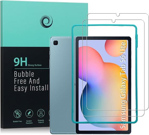 Ibywind Screen Protector For Samsung Galaxy Tab S6 Lite(2020/2022/2024)(10.4 Inches),with 2Pcs Tempered Glass[Fingerprint Reader,Easy to install]