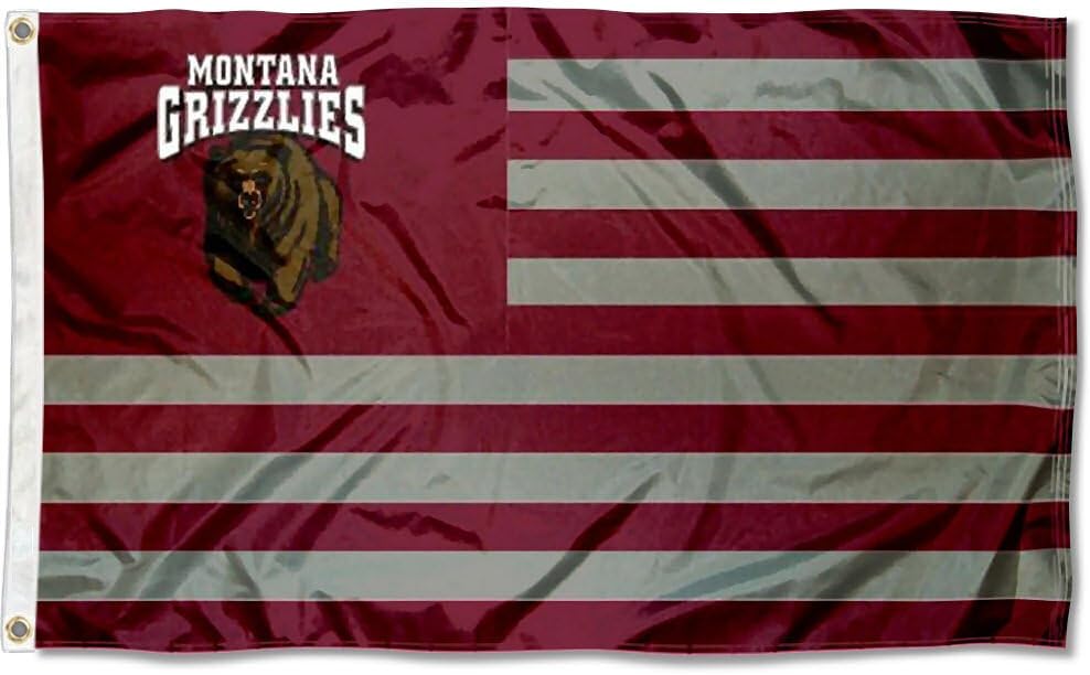 College Flags & Banners Co. Montana Grizzlies Stars and Stripes Nation Flag