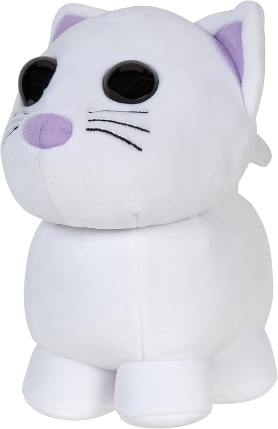Adopt Me! Collector Plush - Snow Cat - Series 2 - In-Game Stylization Plush - Exclusive Virtual Item Code Included - Toys for Kids Featuring Your Favorite Adopt Me Pet, Ages 6+
