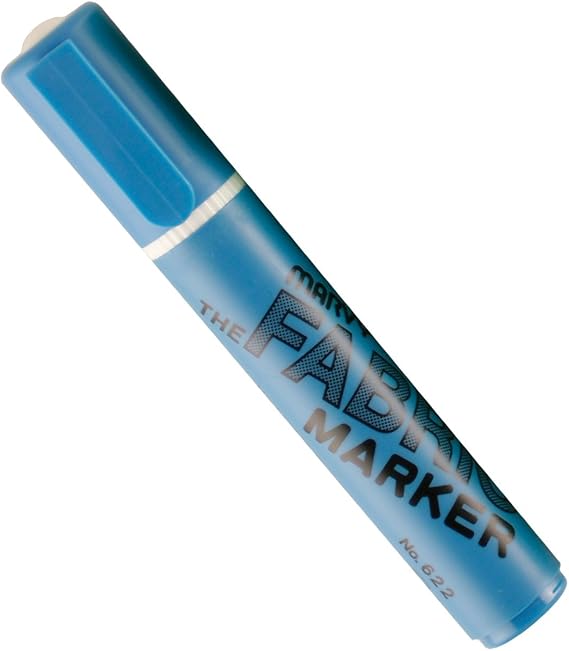 Uchida 622-C-F10 Marvy Broad Point Fabric Marker, Fluorescent Blue