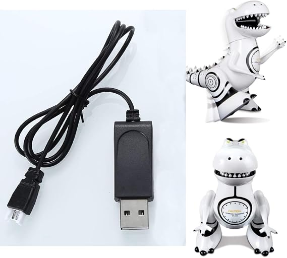 VLM Battery Charger for Sharper Image Robotosaur Interactive Dinosaur (White Connector, 5 Volts)