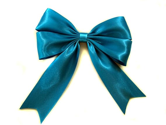 Aqua Satin "Ariel The Little Mermaid" Inspired Hair Bow (Scrunchie)