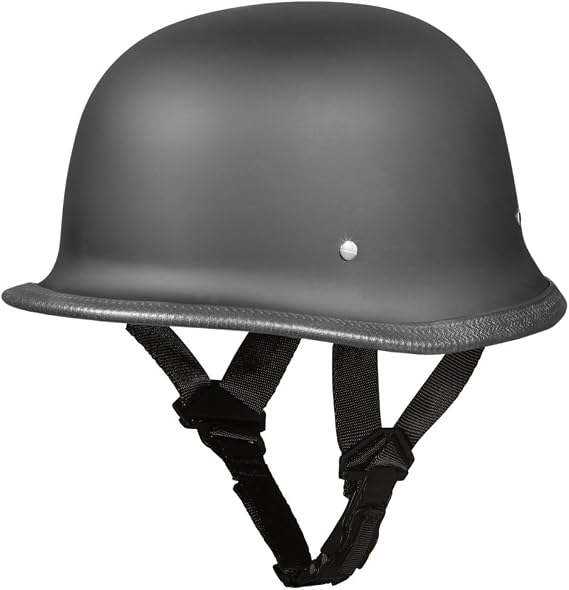 Daytona Half Shell German Motorcycle Helmets, DOT Approved for Superior Safety and Style Comfortable, Durable, and Perfect for Riders Who Want a Retro Look with Modern Protection Standards