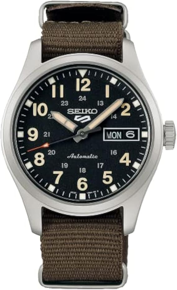 Seiko 5 Sport Automatic Black Dial Unisex Watch SRPJ85