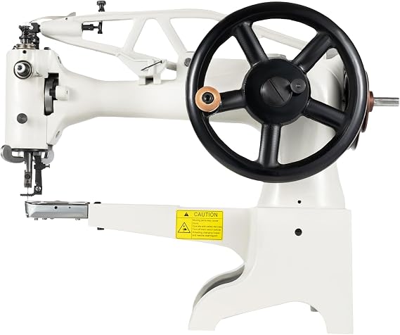 Auto Leather Sewing Machine, Industrial Sewing Machine, Leather Sewing Machine Head, Heavy Duty Sewing Machine with Accessory Kit for Beginner SM-2972 White