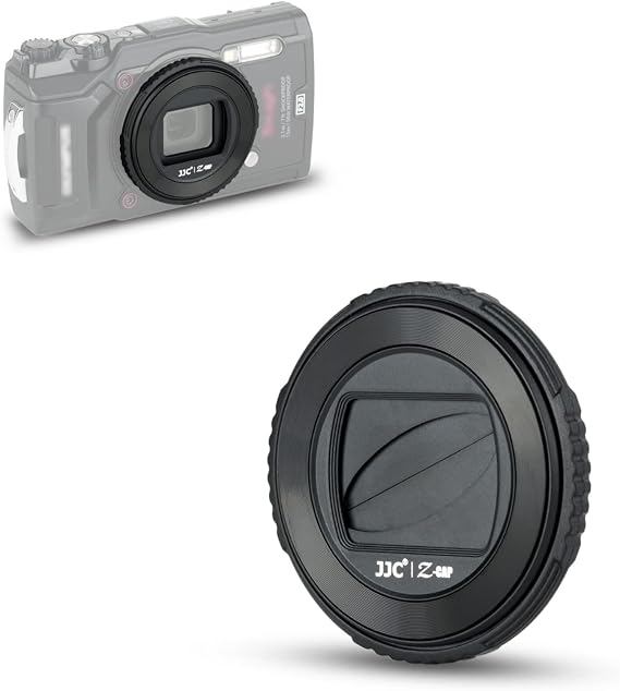 JJC TG-7 Lens Cap Cover for Olympus Tough TG7 TG-6 TG-5 TG-4 Accessories
