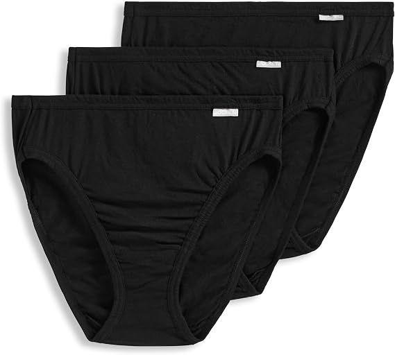 Jockey Women's Underwear Plus Size 100% Cotton Elance French Cut - 3 Pack