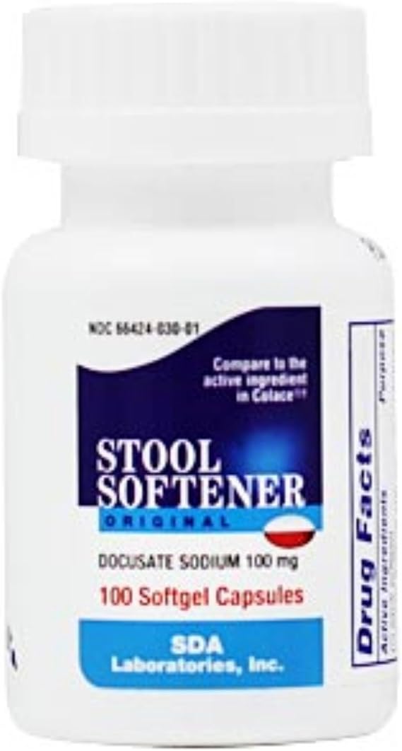 Docusate Sodium 100mg , 100 Capsules
