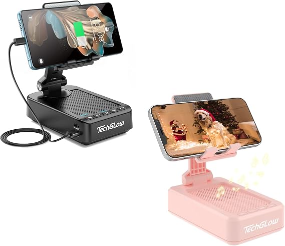 L40 Speaker Stand with Charging Station-Black L9 Speaker Stand -Pink