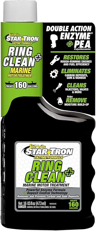 Star Brite Star Tron Ring Clean Plus Deposit Control - Cleans Injectors, Valves, Entire Engine to Restore Power & Efficiency - 16 OZ Treats 160 Gallons (095616)
