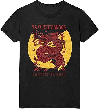 Wu Tang Clan T Shirt Inferno Band Logo Official Mens Blue Size L