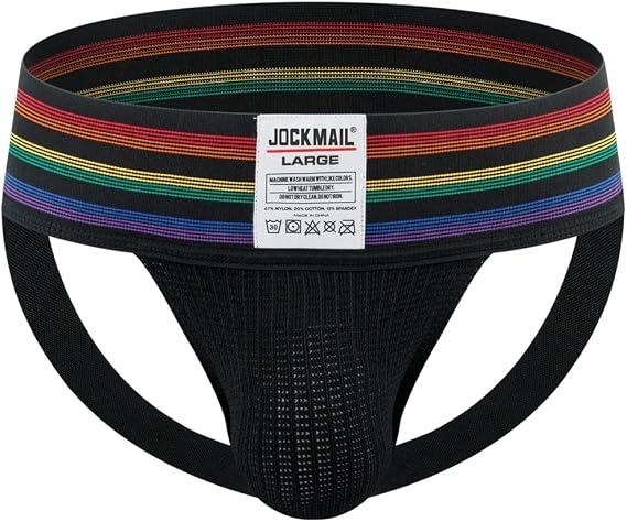 JOCKMAIL Mens Jockstraps Underwear Wide Belt Athletic Supporter Comfortable Mens Sport Jockstrap Mens Jockstrap