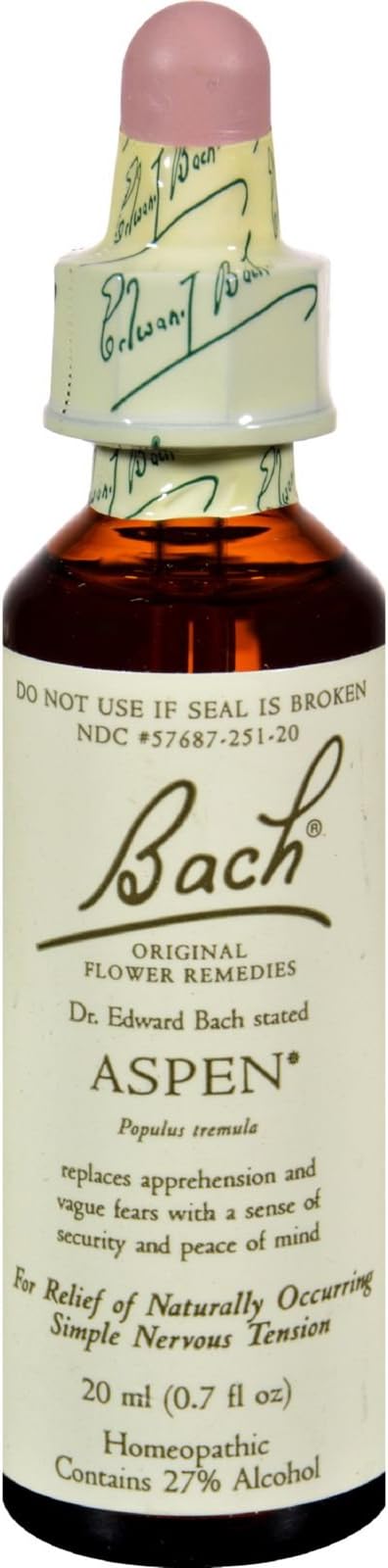 Bach Flower Remedies Essence Aspen - 0.7 fl oz