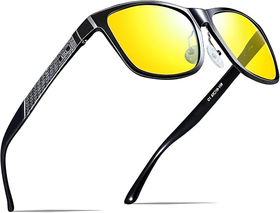 ATTCL Polarised Sunglasses Mens Square AL-MG Metal Frame UV400 for Driving