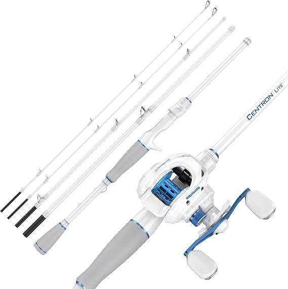 KastKing Centron Lite Travel Fishing Rod and Reel Combo, Cast-7'0" Mh- Right Handed (4pcs+ Extra Tip)