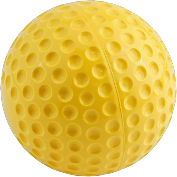 PU Dimpled Practice Baseballs Pitching Machines – 9" / 12" Sizes, Bright Yellow, 145g–188g, Safe Lightweight Training Balls -Pitch Batting & Fielding Drills