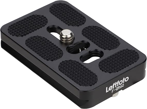 60mm Camera Quick Release Plate, QR Small Plate,Metal Universal Tripod Mount Plate Fits Arca Swiss Standard Clamp for DSLR Camera Tripod Ballhead