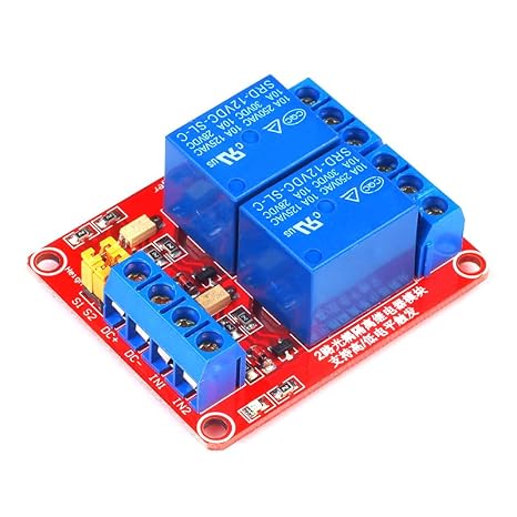 ShillehTek 2-Channel 5V Relay Module High & Low Level Trigger Relay Controller Board for Arduino, Raspberry Pi, PLC, Home Automation, Industrial Control, Robotics, DIY Projects