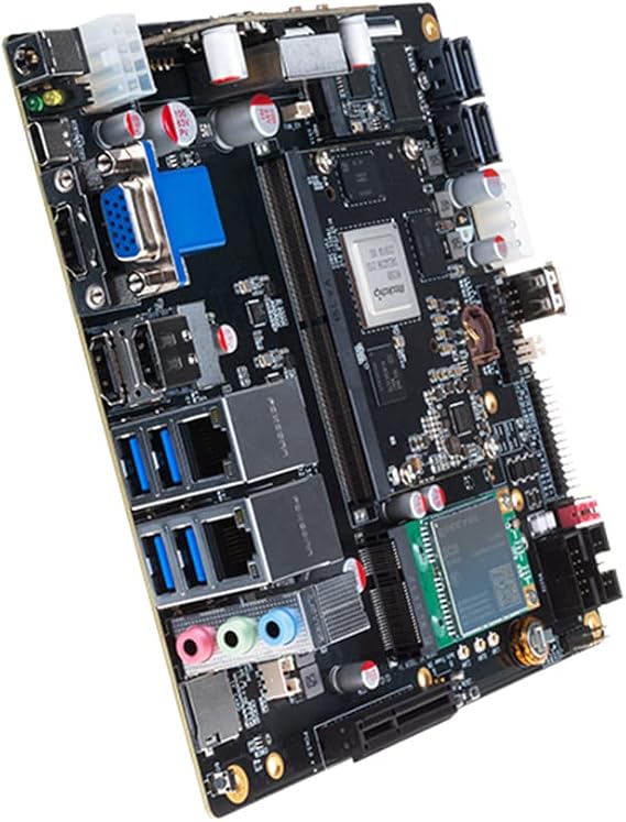 Firefly ITX-3588J 2.4 GHz Rockchip RK3588 Single Board Computer LPDDR4 4GB RAM+32GB eMMC Storage Wi-Fi 6 & Bluetooth Support 8K Multi-Display