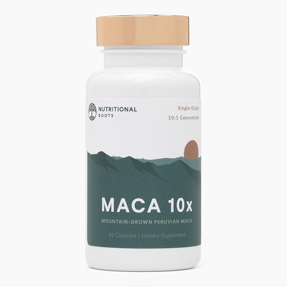Nutritional Roots Organic Peruvian Maca Root 60 Gelatinized Capsules