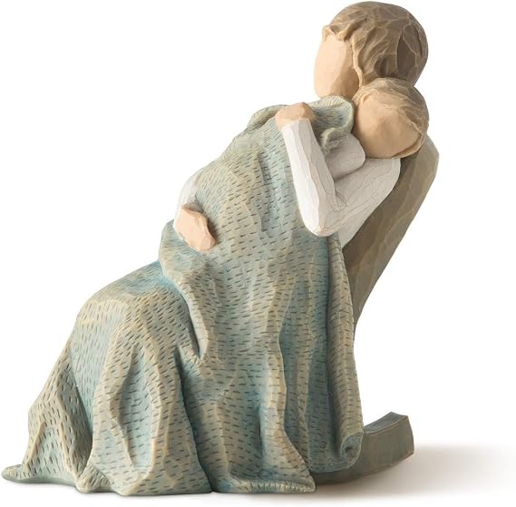 Willow Tree The Quilt, Sculpted Hand-Painted Figure | Cast from a Susan Lordi Original Carving, Heartfelt Gift Expressing Love and Warmth, Display on Shelf, Table or Mantel