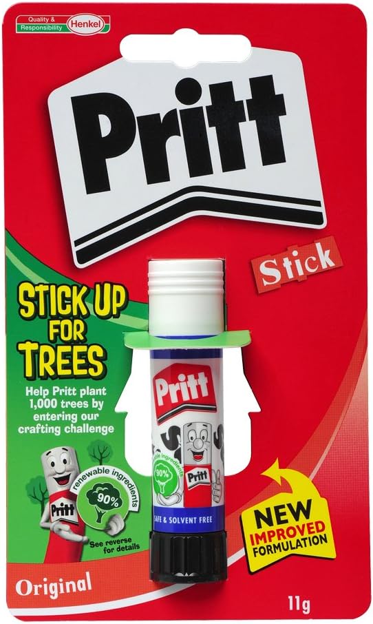Pritt Glue Stick, 11 g - White, Pack of 12