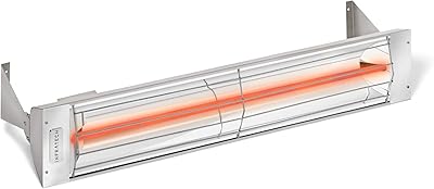 Infratech W-1524 SS Stainless Steel 33” Single Element Fixture 1500 Watt, 240 Volt, Stainless Steel