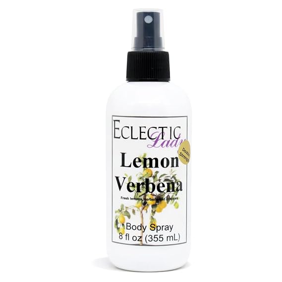 Lemon Verbena Body Spray, Double Strength, 8 ounces, Body Mist