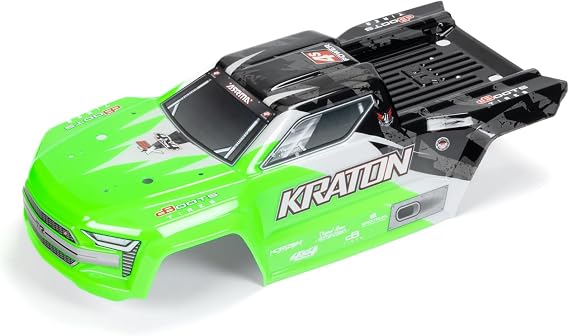 ARRMA Kraton 4x4 BLX Painted Decaled Trimmed Body (Green/Black), ARA402359
